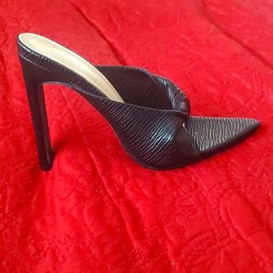 Slip on black heels, Miss Lola, Size 7,